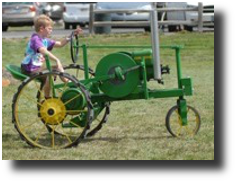 Child on tractor